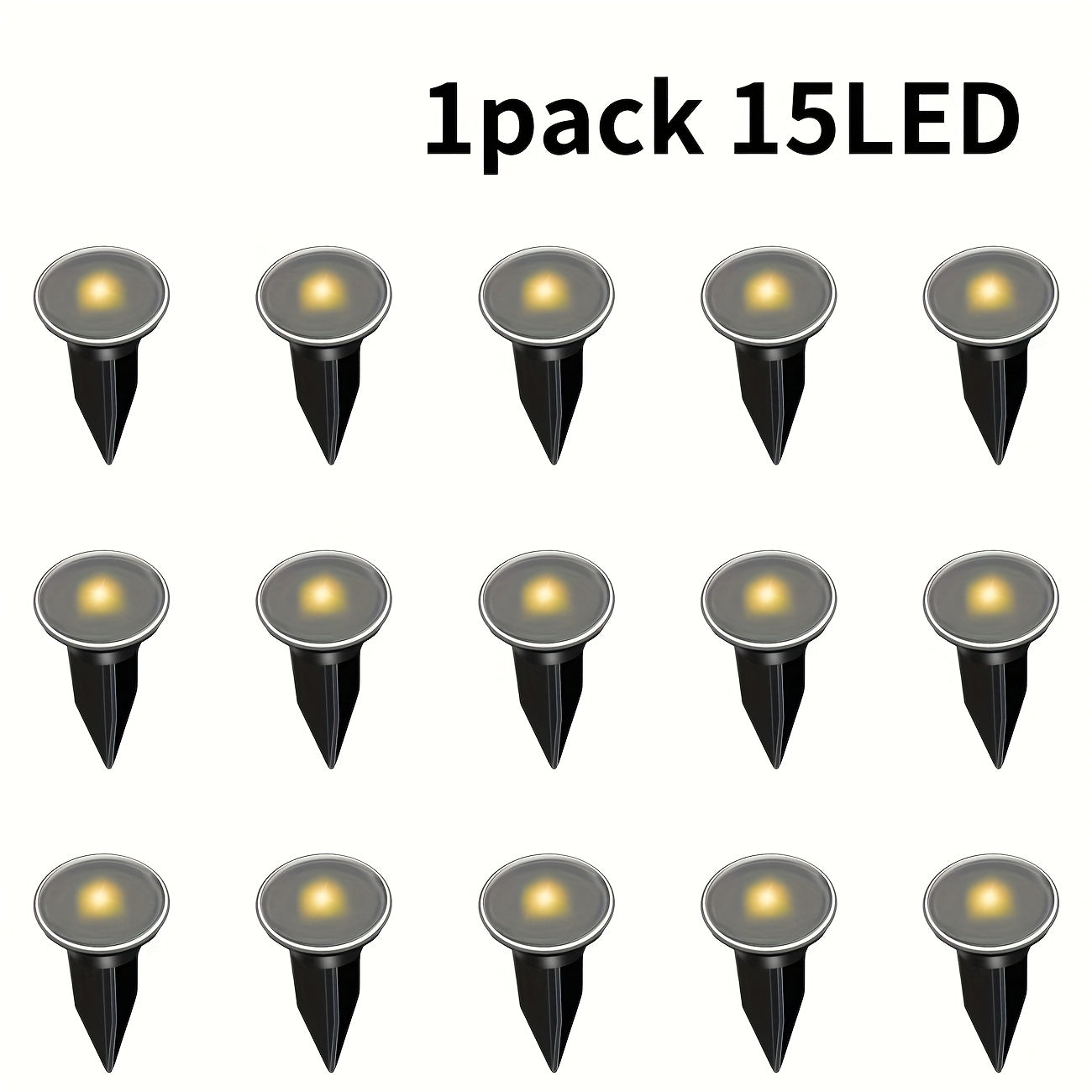 Lámparas solares para jardín de 15/30 LED, luz cálida/blanca, sin cables, ideales para decoración de patio, caminos o alberca