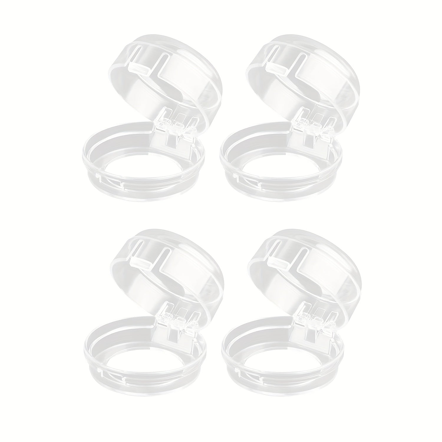 2/4pcs Cubiertas de Plástico Transparente para Perillas de Estufa de Gas, Protectoras para la Seguridad de la Cocina en Casa, Cubierta de Control de Estufa de Gas Antitáctil, Protectores de la Parte Superior de la Estufa