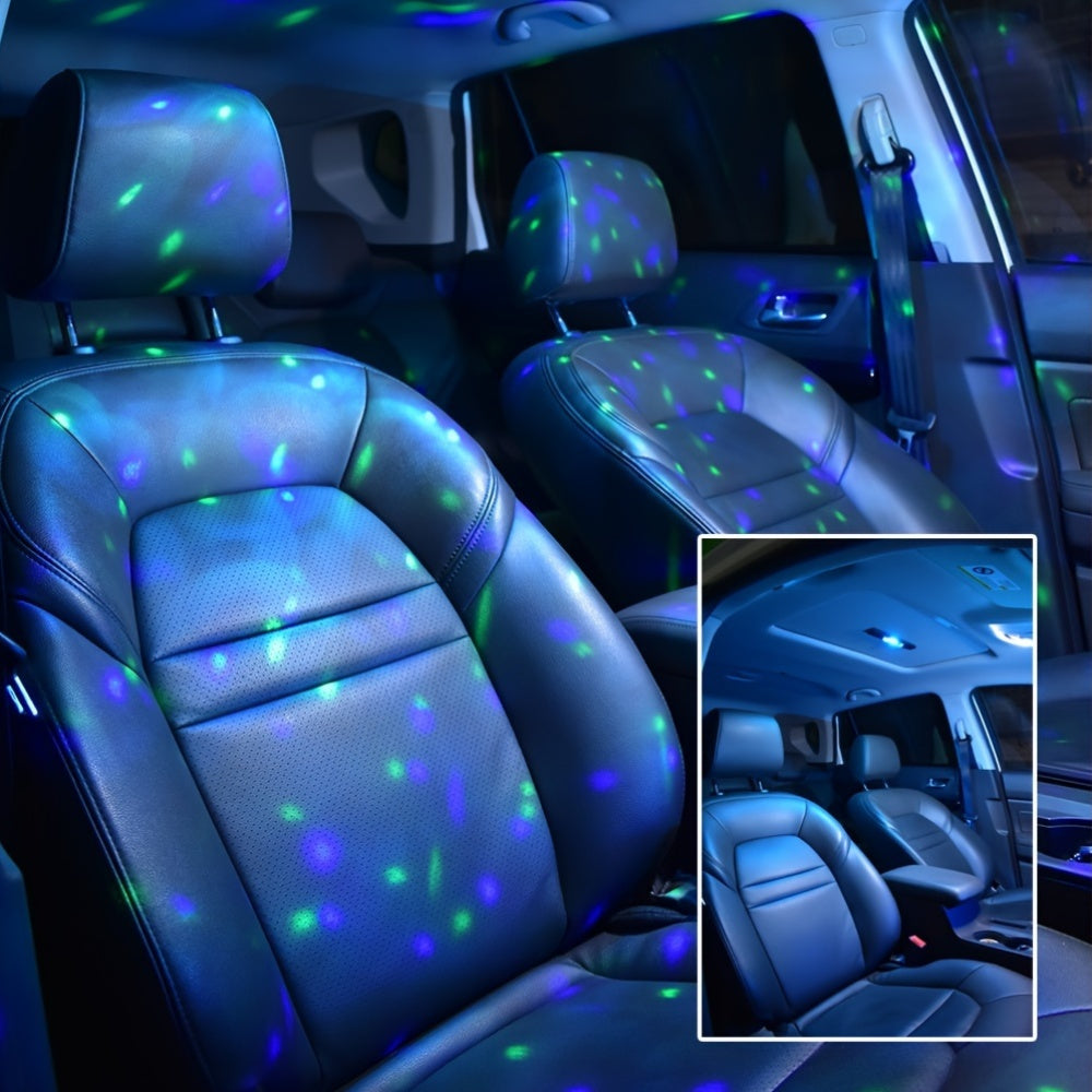 Luces de neón para automóvil multicolor LED recargables por USB con control remoto - Lámpara de ambiente de 5V para ritmo musical, decoración ambiental, iluminación de fiesta DJ - Uso versátil para vehículos y hogar