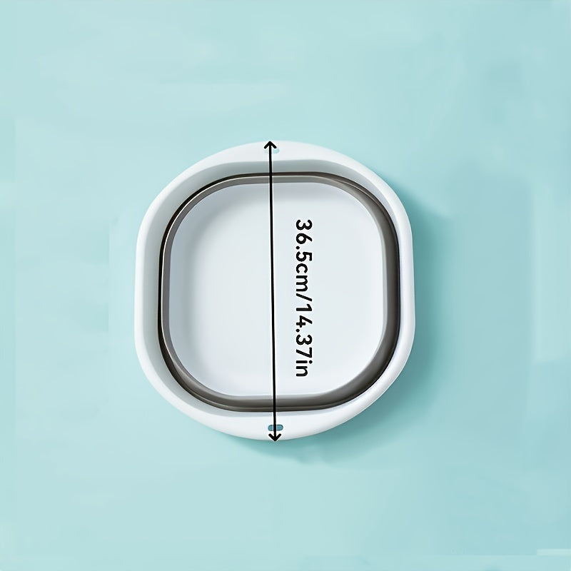 Baño Portátil Plegable para Manos y Pies - Tubería Cuadrada de Plástico Colapsable para Viajes, Hogar y Lavandería - Sin Olores, Ligero, Duradero, Almacenamiento Compacto, Paredes Resistentes