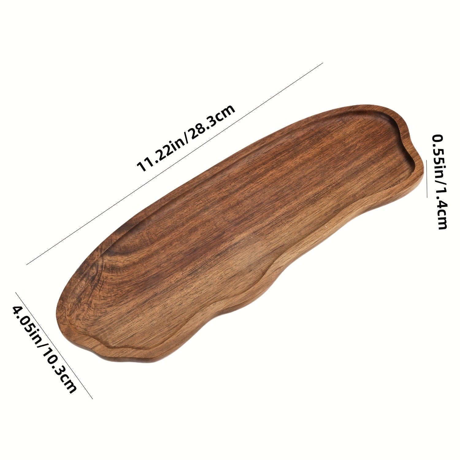 Bandera de madera de acacia japonesa con forma de nube y maní, bandeja para té resistente al calor, plato de cena de madera para café, fabricante de platos de madera Dim sum, Ideal para Navidad, Perfecto para Acción de Gracias