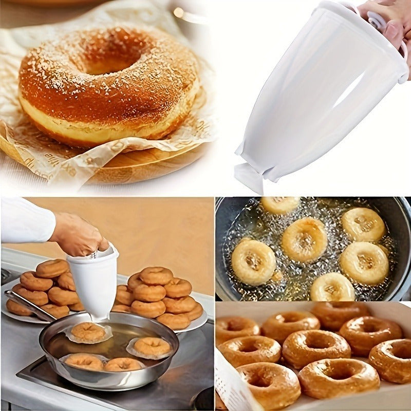 Prendedor de Donas Manual - Herramienta No Eléctrica Fácil de Usar para Hornear en Casa o Restaurante, Anillos Uniformes, Diseño Duradero para Repostería a Granel, Cocina Sin Electricidad, Materiales Fáciles de Limpiar