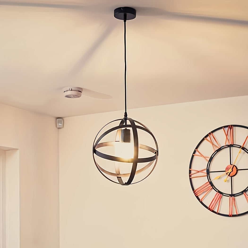 Luz de techo industrial moderna con diseño de estrella dorada - Compatible con bombilla E27, iluminación de lámpara de metal para salón, pasillo, cocina, dormitorio - Incluye hardware de instalación, sin bombilla, decoración para el hogar