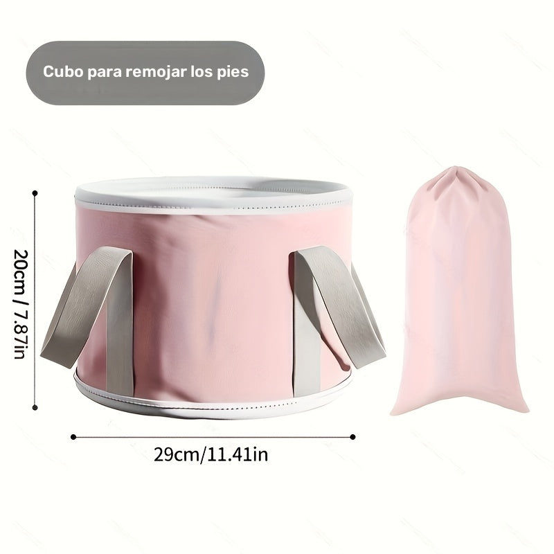 Balde portátil para remojar pies, con aislamiento térmico y plegable, ideal para dormitorios y uso en el hogar