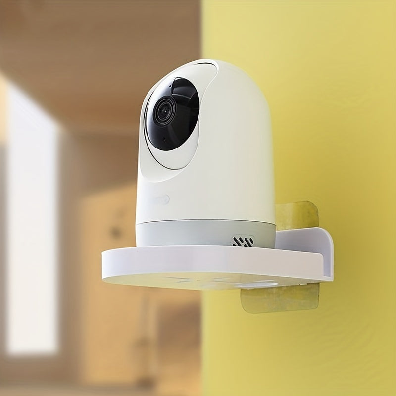1 pza. Estante flotante transparente para monitor adhesivo para cámaras de seguridad y monitores para bebés - Estante de pared sin taladrar para decoración de oficina/hogar/estantes de almacenamiento de servicios públicos de baño