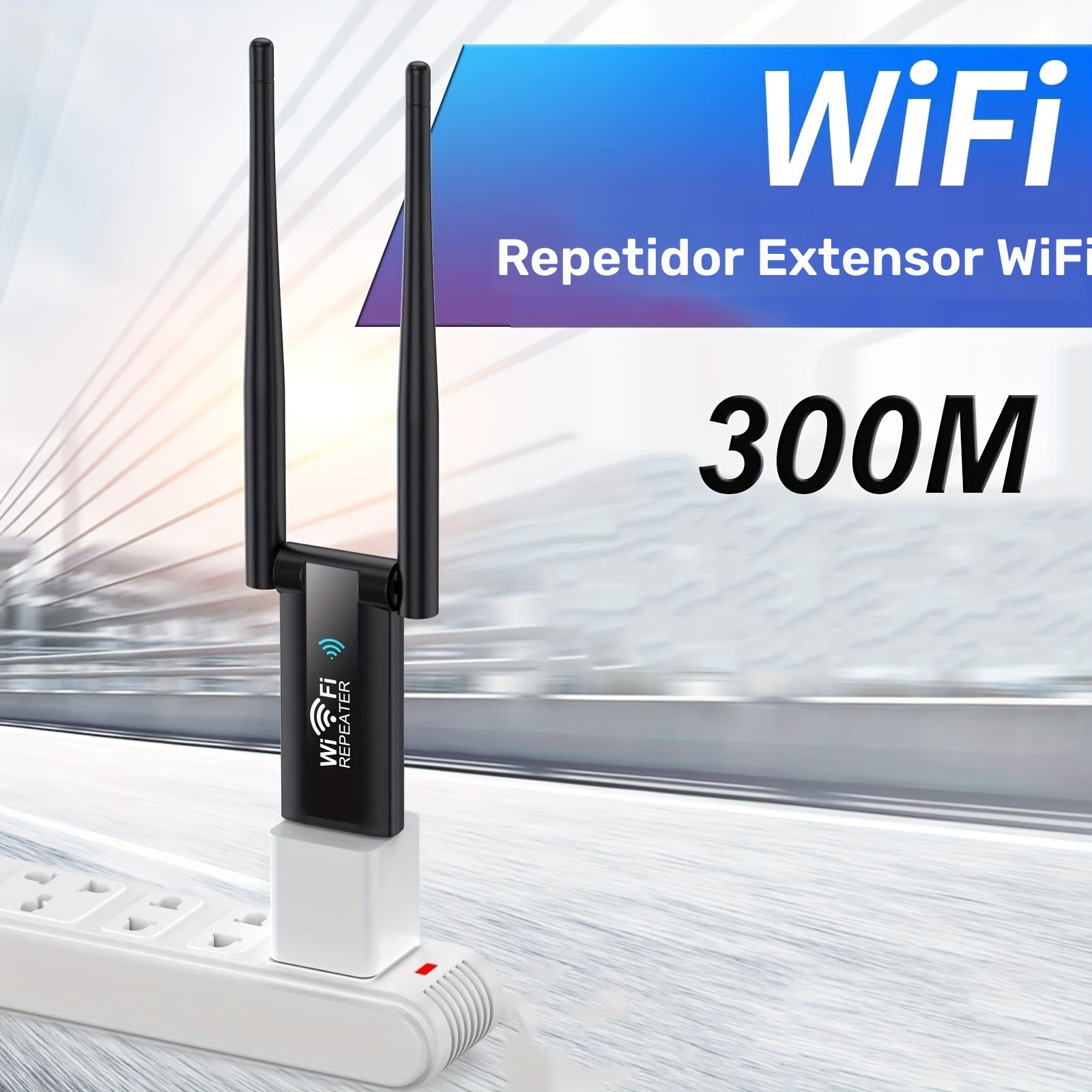 Repetidor Wi-Fi USB: Amplía la señal de tu red con una velocidad de 300 Mbps - Plug and Play