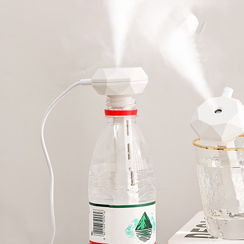 Humidificador mini USB para hogar, coche y oficina - Palillo de humectación diamante, regalo creativo, atomizador de perfume, niebla ultrasonica, amigable con dormitorios, material plástico, alimentado por USB, humidificador portátil | Estética moderna |