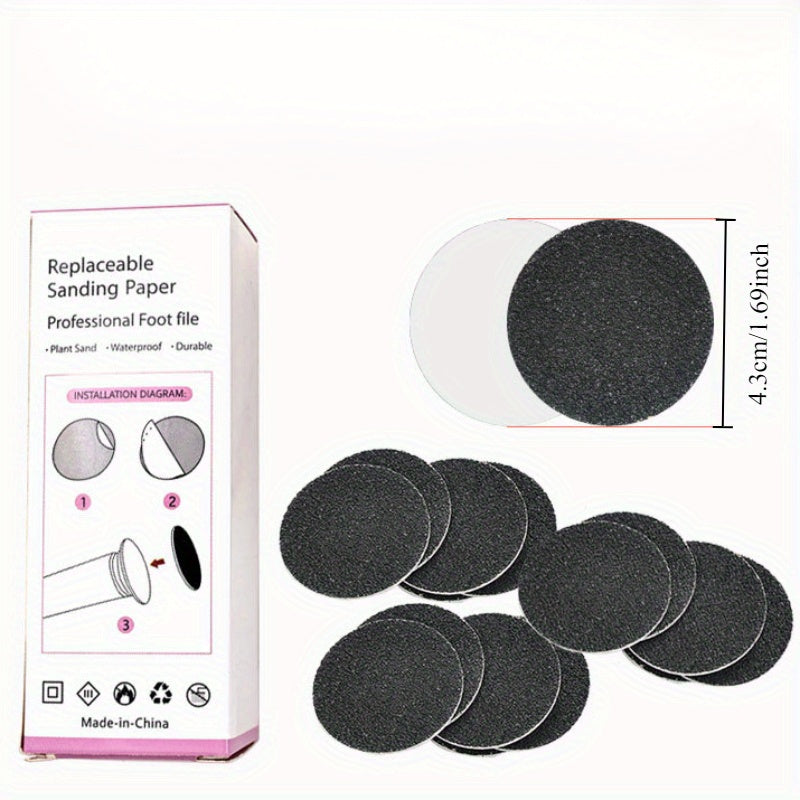 60 piezas de almohadillas desbastadoras para pies, eliminador de callos, exfoliante de piel muerta, plástico sin paba, no necesita electricidad ni batería, herramientas de pedicura para piel suave.