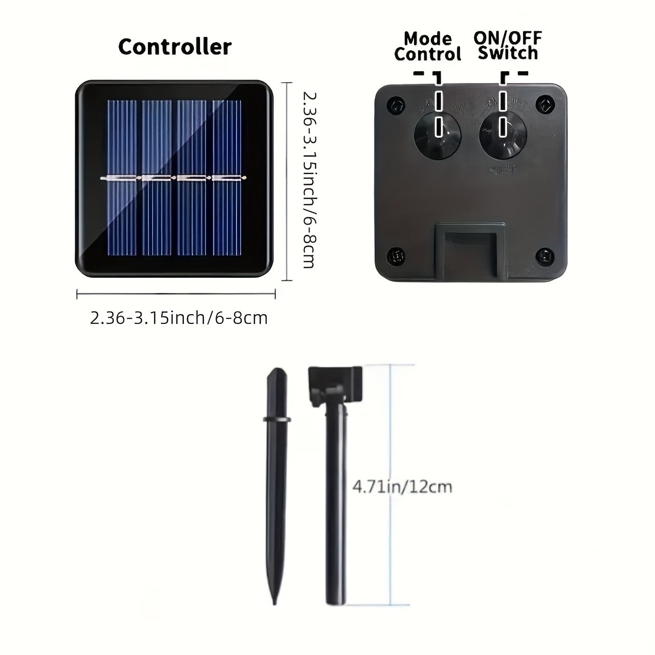 Luz decorativa Solar 5/22M con 20/200 bombillas, cadena de luces de escenario de paisaje solar para exteriores, 8 modos de iluminación, fácil de instalar luz decorativa de patio, adecuada para Navidad, valla de jardín, pabellón de patio, fiesta, boda y d