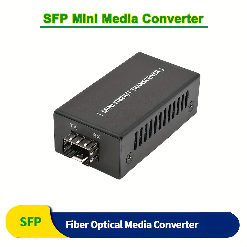 Transceptor de Fibra Mini SFP de 1.25G Gigabit, interfaz de fibra SFP de un gigabit, interfaz de red RJ45 de un gigabit, fuente de alimentación DC5V-12V, adecuado para transmisión y monitoreo de redes, convertidor fotoeléctrico de gigabit, los productos
