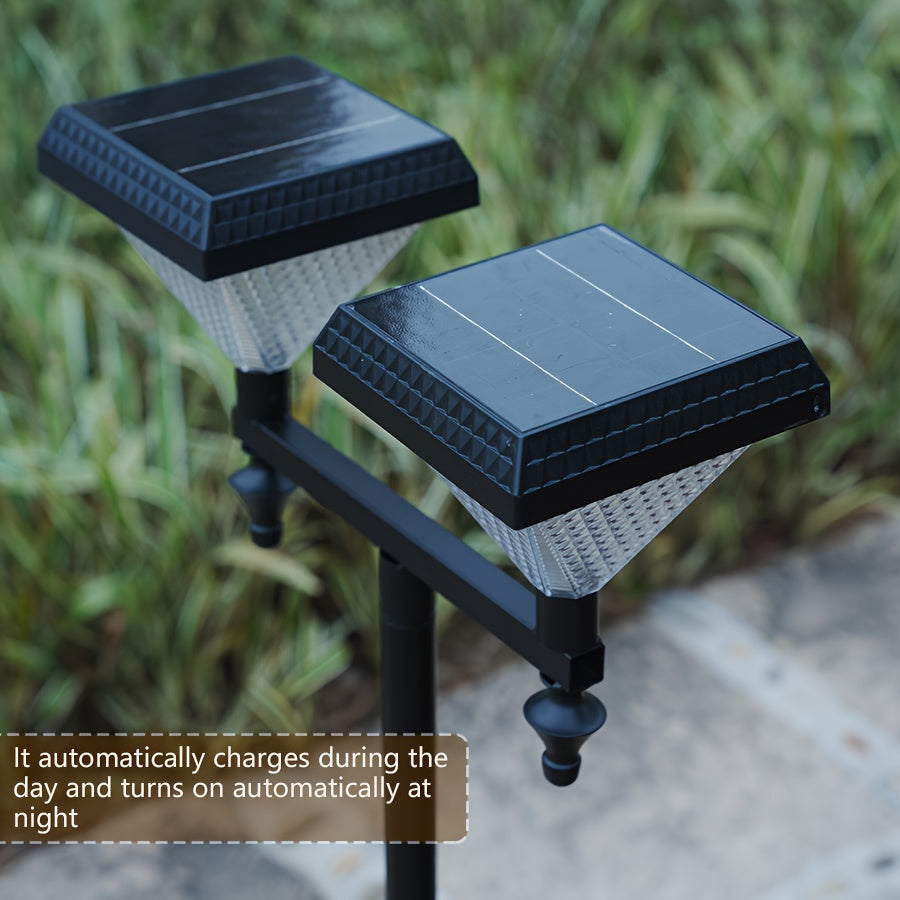 Luces solares de 89,5 pies de altura, luces solares de cabeza alta adecuadas para jardines al aire libre, IP44, postes solares retro con base de cortadora de césped pueden plantar flores, luces solares para patio trasero, decoración de porche, luz blanca
