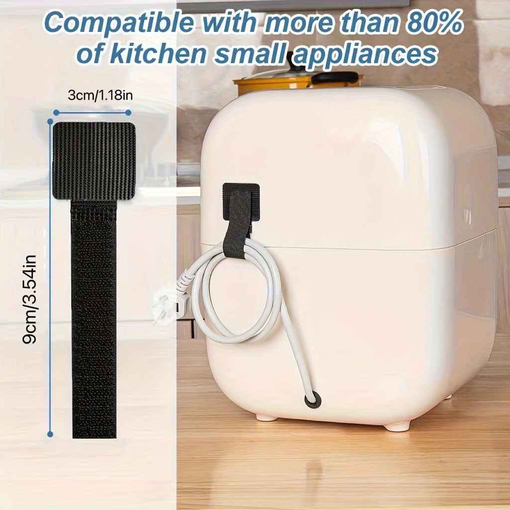 5 piezas de cintas organizadoras de cable de nylon para la gestión de cables, cintas organizadoras de cable duraderas, para electrónica, computadoras, accesorios de escritorio, sin necesidad de batería