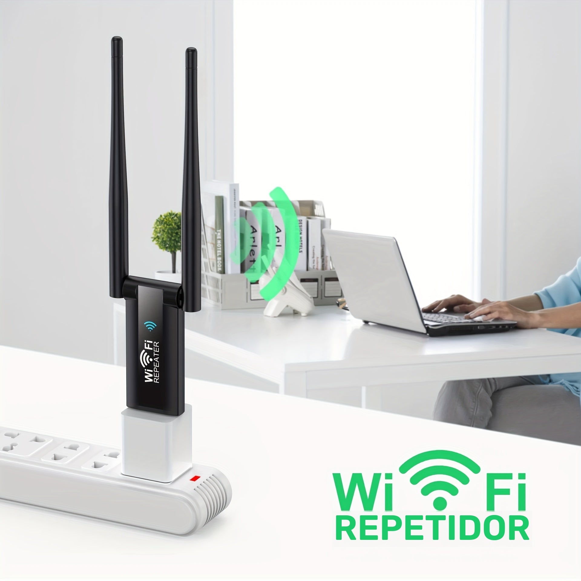 Repetidor Wi-Fi USB: Amplía la señal de tu red con una velocidad de 300 Mbps - Plug and Play