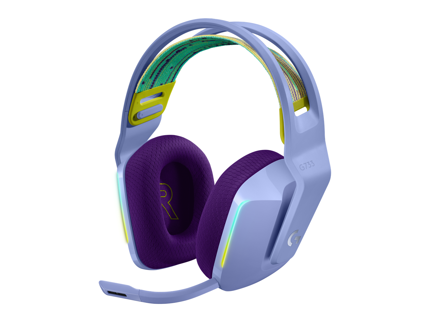 Diadema Gamer Logitech G733 Audifonos Inalambricos con Microfono Lila