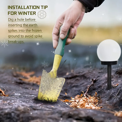 Juego de 4 piezas de luces solares decorativas IP44 para exteriores, luces solares LED para césped con forma de bola. Adecuadas para patio, césped, camino, barbacoa, garaje y jardín, fiestas de vacaciones, decoración de senderos de jardín, mejor elección