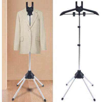 1 pieza de vaporizador de ropa portátil de aluminio con soporte - Capacidad de 4 kg, colgador de planchado manual para ropa, ideal para uso en casa y viajes, colgador de ropa de viaje | Diseño compacto | Estructura de metal duradera, vaporizador de ropa