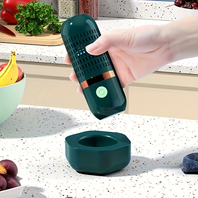 Purificador de frutas y verduras ultrasonico - Limpieza de alimentos y productos con recarga USB, batería, operación segura de 36V, diseño fácil de usar para la eliminación de bacterias, pesticidas y residuos, herramienta de limpieza de encimeras de coci