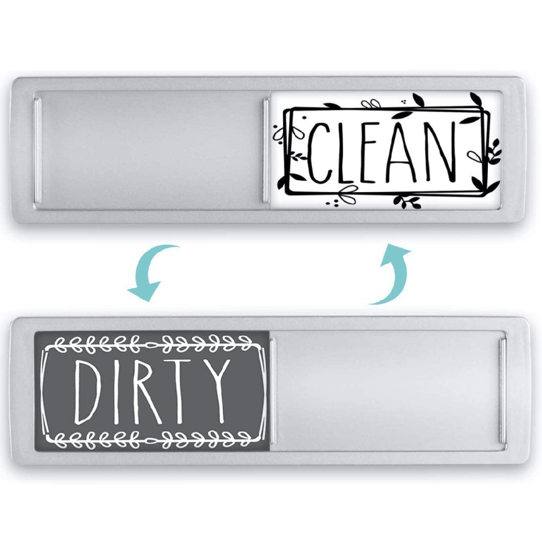 Imanes "Dirty" y "Clean para Lavavajillas (El Obturador Solo Cambia Cuando Lo Empujas) ¡Ideal para el hogar!