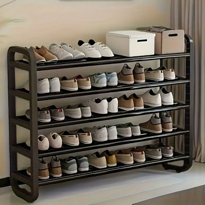 1 estante vertical ahorrador de espacio - Fácil montaje, organizador de zapatos y suministros de oficina de varios niveles, independiente, multifuncional para dormitorios y hogares - Estante de almacenamiento de zapatos | Estante ahorrador de espacio | E