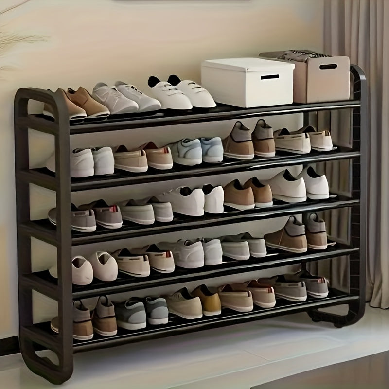 1 estante vertical ahorrador de espacio - Fácil montaje, organizador de zapatos y suministros de oficina de varios niveles, independiente, multifuncional para dormitorios y hogares - Estante de almacenamiento de zapatos | Estante ahorrador de espacio | E