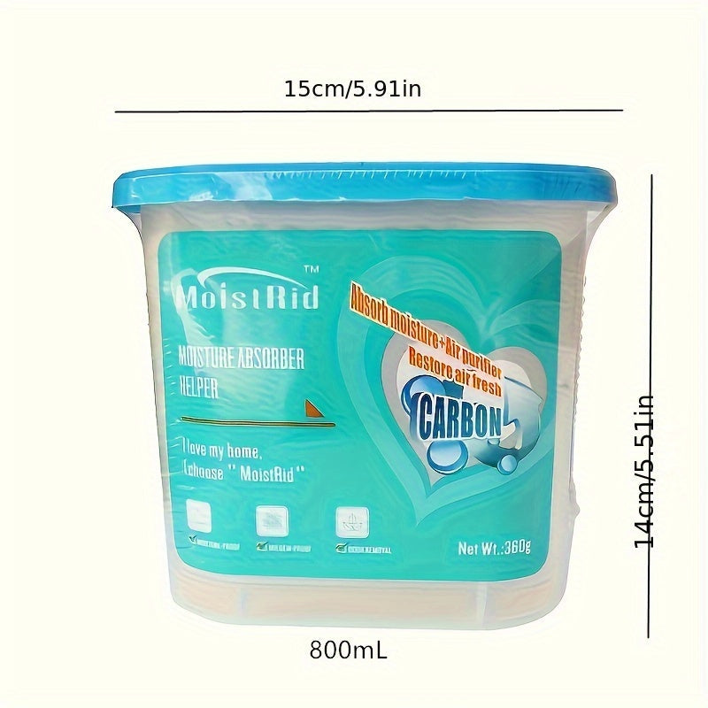 1 unidad Caja de Absorbedor de Humedad de Gran Capacidad - 500ml-800ml Desecante Deshumidificador para Hogar, Armario, Coche y Dispositivos del Hogar - Sin Necesidad de Electricidad