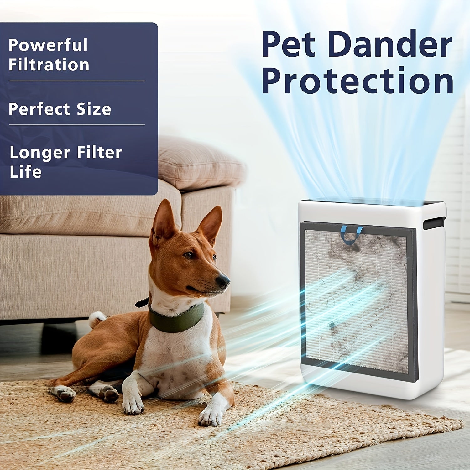 Filtro de Repuesto para Purificador de Aire LEVOIT Vital 200S - Filtro de Alta Eficiencia 3-en-1 para Alergia a Mascotas, Compatible con Modelos LEVOIT Vital 200S, Vital 200S-RF-PA, Diseño de Plástico Blanco para un Rendimiento Óptimo