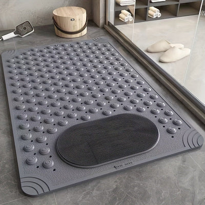 1 pieza de Alfombra Antideslizante para Baño, Tapete de Succión para Inodoro y Ducha en Casa, Almohadilla Masajeadora para Pies