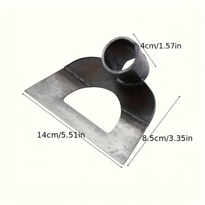 Azada de Acero al Manganeso Resistente, Herramienta Duradera para Desmalezar y Aflojar la Tierra con Fácilidad, Diseño Hueco en Forma de Corazón Afilado, Ideal para Jardinería, Plantación y Trasplante--Rastrillo Manual para Deshierbe, Pala de Jardín