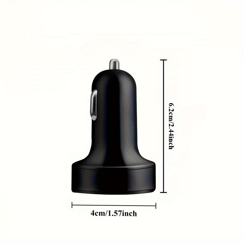 1pc, Cargador de coche, Carga rápida, 6 en 1, 4 USB + 2 PD Soporta la carga de múltiples dispositivos simultáneamente, Conector de protocolo de carga rápida genuino, Cargador de coche de 6 puertos, Carga rápida con pantalla digital, Cargador de coche per