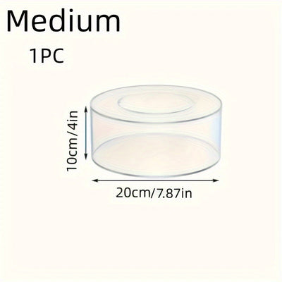1pieza Soporte de pastel de acrílico transparente de 3 niveles - Rellenable, Soporte decorativo de pastel para cumpleaños, bodas y fiestas - Seguro para alimentos, No necesita luces, Perfecto para exhibir postres, Soporte de pastel para fiestas | Soporte