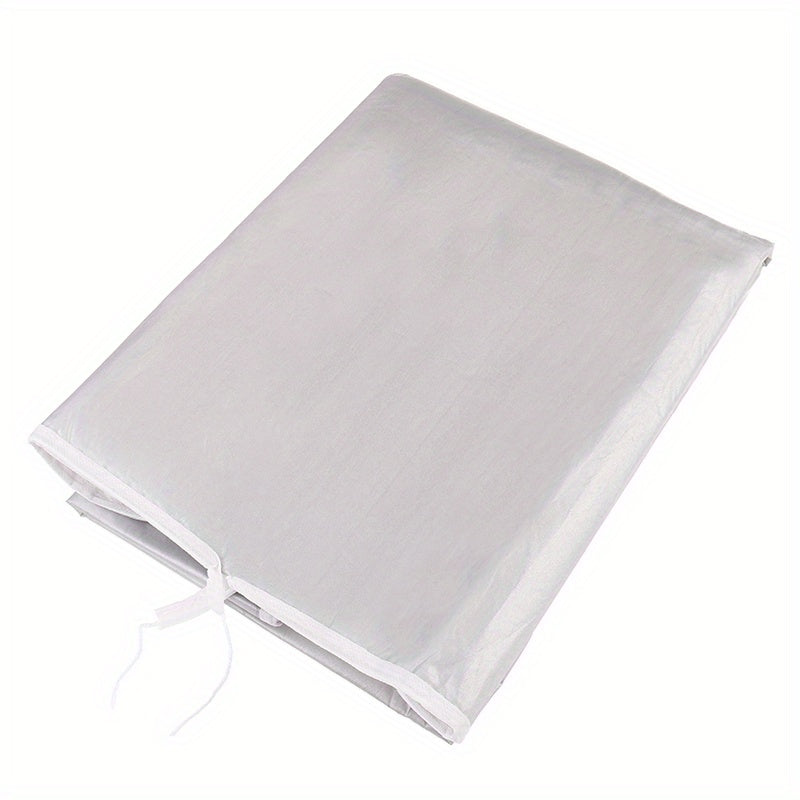 Juego de tabla de planchar universal | Alfombrilla aislante térmica engrosada de 4 mm | 140 x 50 cm 55 x 19,7 pulgadas Superficie plateada antideslizante | Cubierta protectora de vapor de plancha doméstica/ lavandería duradera, diseño fácil de instalar