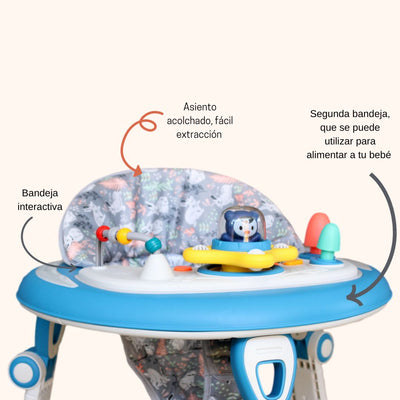 CAMINADOR PARA BEBÉ CON JUEGOS INTERACTIVOS Y-W417 MUNBE VERDE