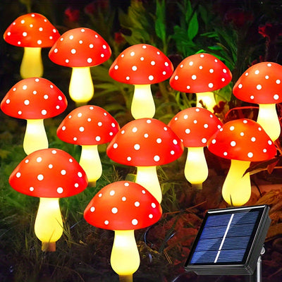 Luces Solares de Jardín al Aire Libre en Forma de Hongo, Luces Decorativas de Pila LED Solares, 8 Modos de Iluminación Luces Decorativas Solares para Jardín, Luces Solares Decorativas para Caminos de Jardín 1pc 8/12/20 Decoraciones de Hongos