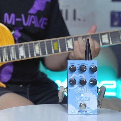 Pedal de Guitarra Reverb Innovación Sonido Único 9 Efectos de Reverb Universo Pedales Digital Puro