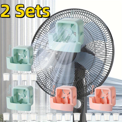 2 ventiladores de pie con oscilación de 360°, motor silencioso y 3 velocidades de enfriamiento ahorradoras de energía + vaso para hielo, portátiles para dormitorio, hogar u oficina