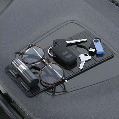 Soporte de teléfono para coche multifuncional - Resistente al calor, antideslizante, con agarre seguro, compatible con navegación GPS y conducción sin manos, montaje de teléfono para coche, montaje de teléfono para coche, seguro, duradero.