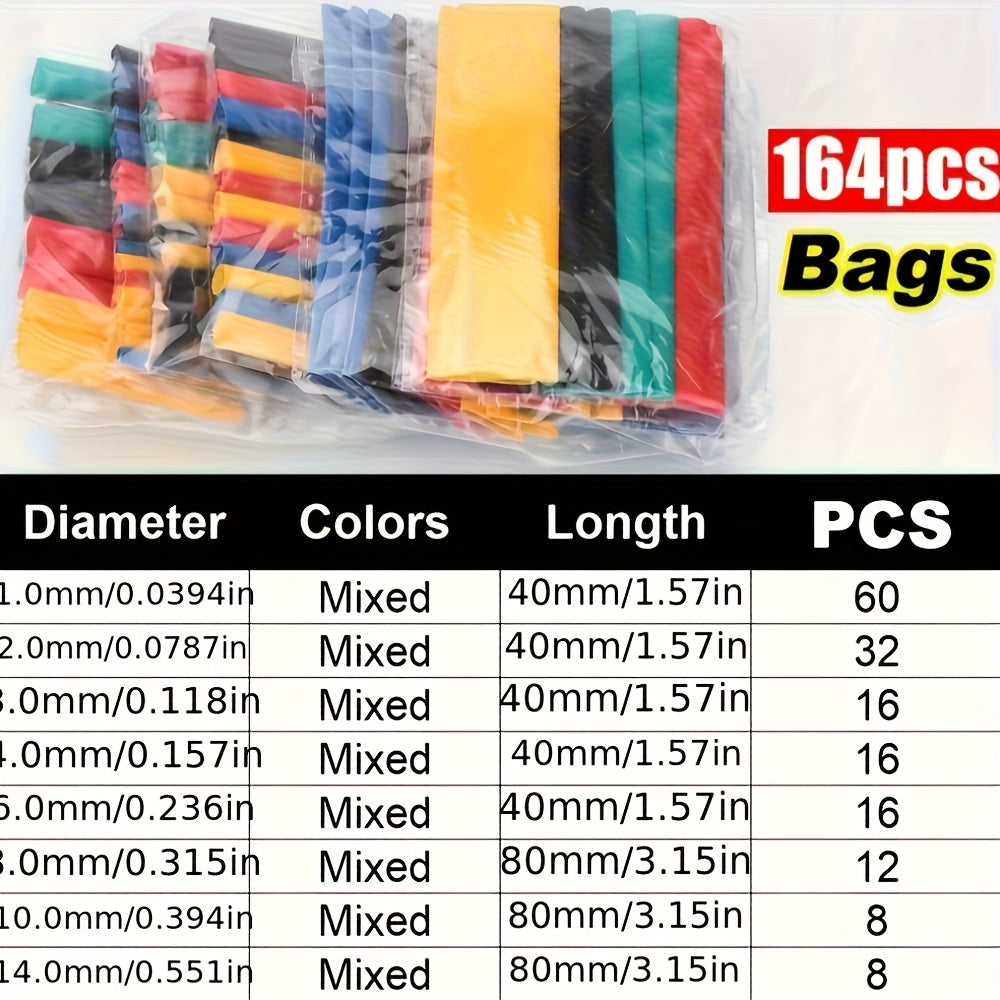 Tube termorretráctil; Tubo resistente al calor; Kit de embalaje termorretiro; Protector de cable para conexiones eléctricas; Funda aislante para hogar y exteriores, protección de cables