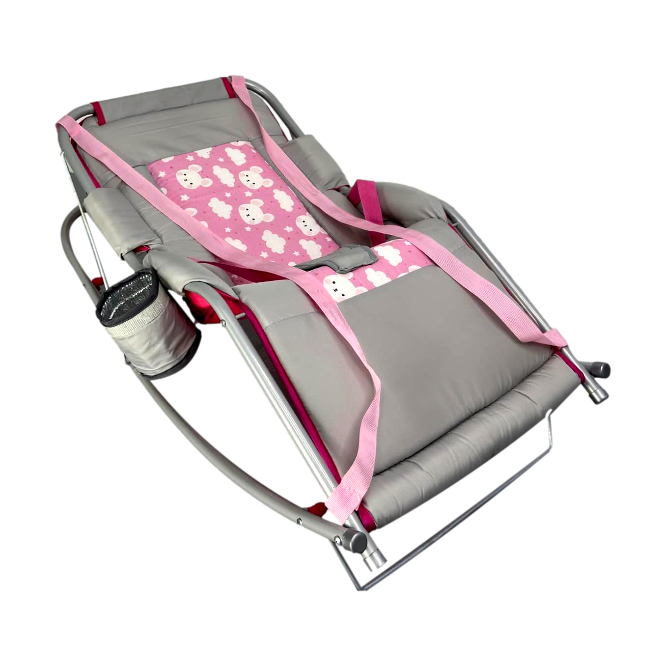 SILLA MECEDORA 1064 ABBA ROSADO
