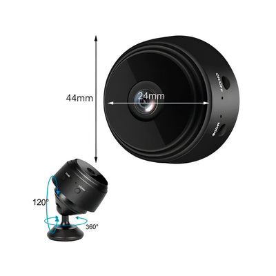 Cámara Espía HD Seguridad Base Rotatoria Wifi Bluetooth A9