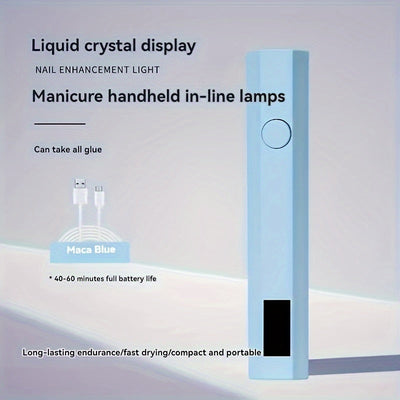1pc Lámpara de Gel para Uñas Digital Portátil DIY - Inalámbrica, Rápida y Compacta, Ideal para Manicura en Casa o Viajes, Diseño Pequeño, Regalo de Alta Calidad