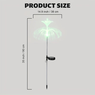 Lámpara Sol de Medusa con Luz LED para Exteriores, Luces Decorativas de Jardín Impermeables IP65, Diseño de Medusa Regalo Festivo