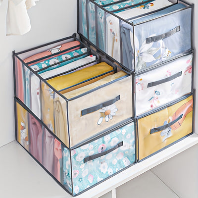 1 Unidad, Caja De Almacenamiento De Sábanas De Cama Y Cubierta De Edredón, Caja De Almacenamiento De Malla Plegable, Caja De Almacenamiento De Ropa, De Cajón, De Armario, Caja De Almacenamiento De Ropa