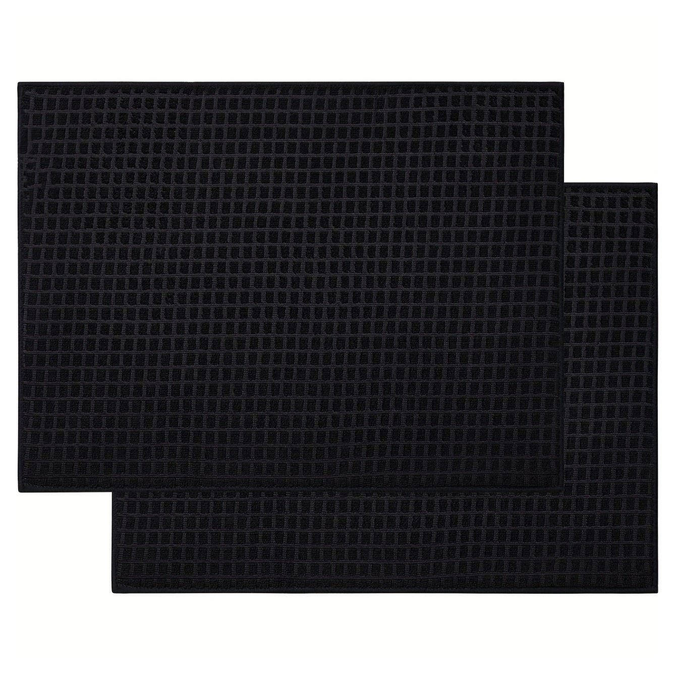 1 pieza, Alfombrilla de drenaje, Tapete de secado de platos de microfibra, Escurridor de platos súper absorbente para cocina, Alfombrilla de secado negra, Reversible y de secado rápido, Suministros de cocina