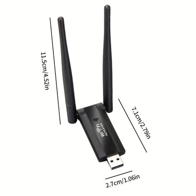 OURLIFE Amplificador de Wi-Fi, Tarjeta Inalámbrica USB con Seguridad WPA, Banda de 2.4 GHz, Configuración Rápida, Fortalecimiento de Señal para Hogar y Oficina, Diseño Compacto, Sin Necesidad de Antena Externa, Refuerzo de Señal para Red en Casa