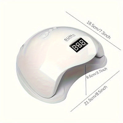 Linterna LED para uñas con sensor inteligente, luz portátil para gel y pulido, alimentada por USB sin batería - regalo ideal para 6 festividades importantes (Navidad, Halloween, Pascua, Día de San Valentín, Acción de Gracias), base desmontable, apta para