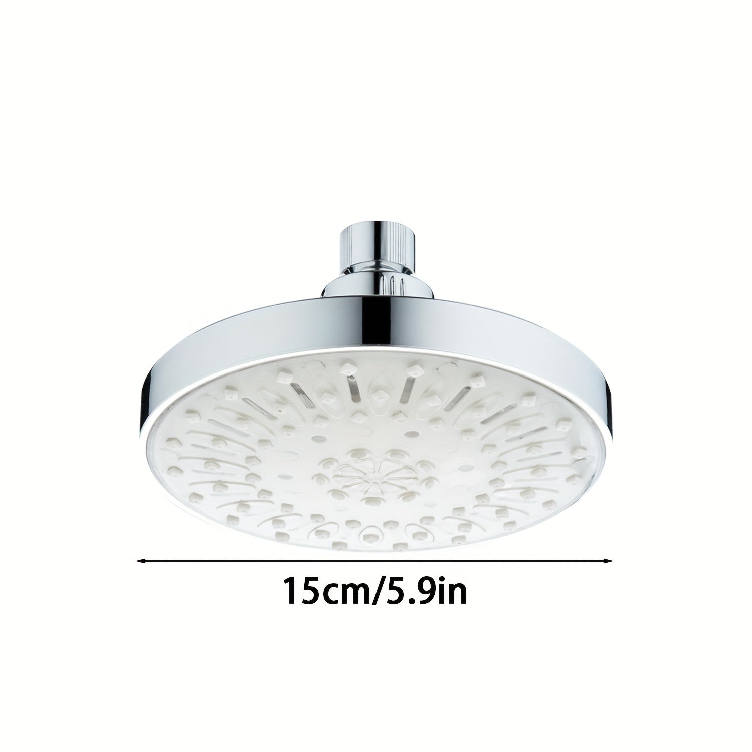 1 pieza de Cabezal de Ducha, Rociador de Lluvia con Cambio Automático de 7 Colores, Cabezal de Ducha Ahorrador de Agua para Accesorios de Baño, Instalación Fácil y Uso Familiar