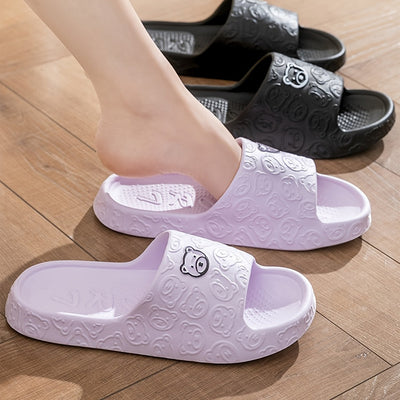 Chancletas casuales de EVA para mujeres y hombres, color sólido, suela suave, antideslizantes, lavables a mano, ideales para el baño en verano, cómodas y sin cordones para parejas