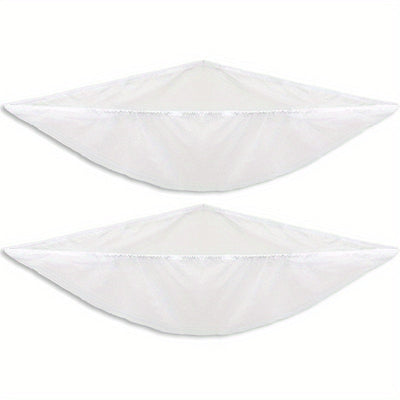 Conjunto de 2 - Gran red de almacenamiento de juguetes para peluches, Color: Blanco
