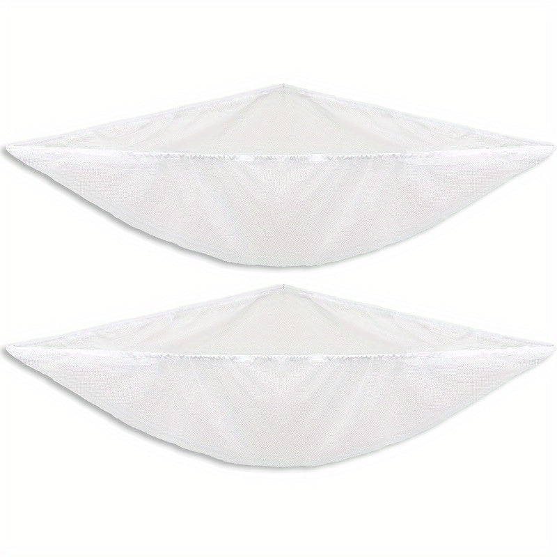 Conjunto de 2 - Gran red de almacenamiento de juguetes para peluches, Color: Blanco