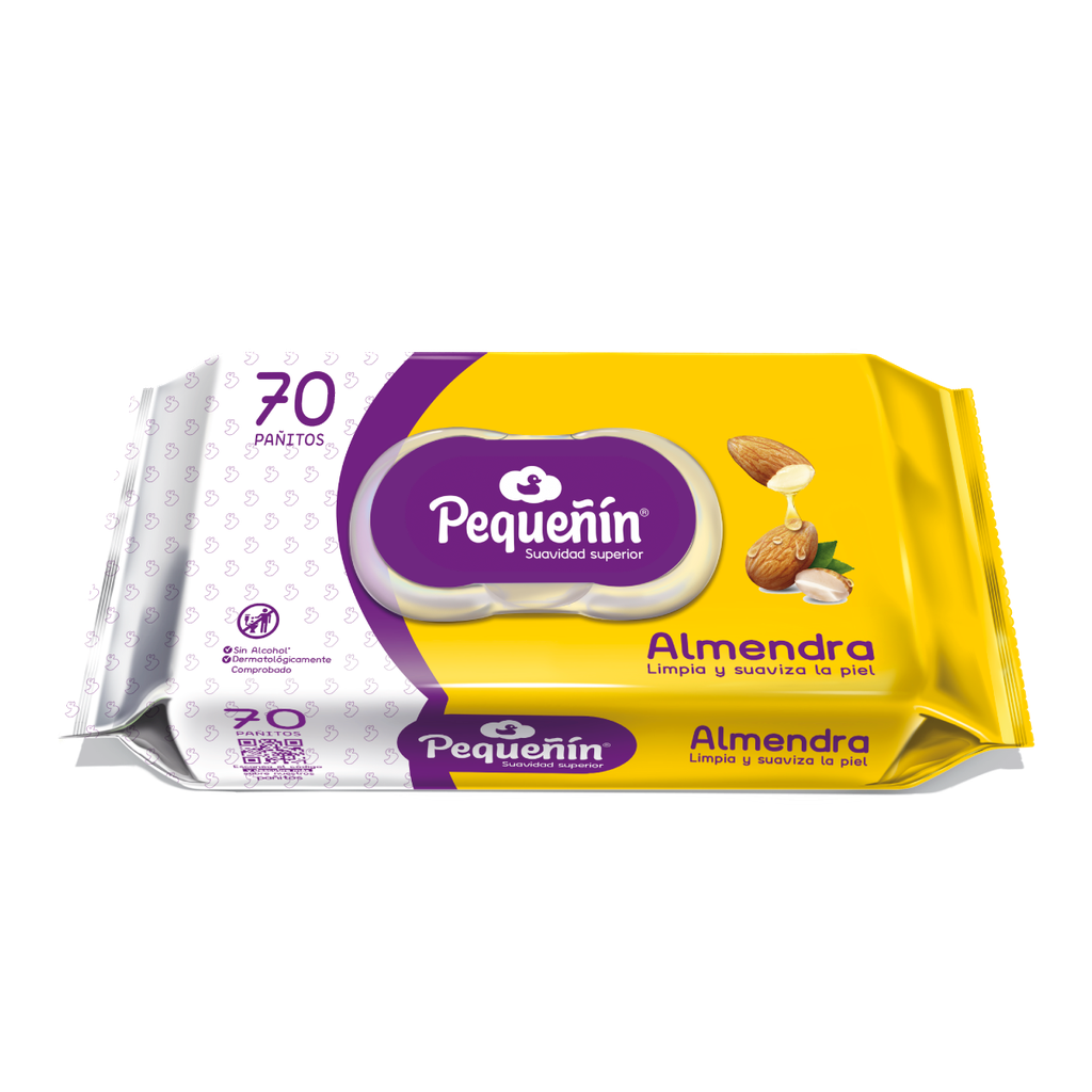 TOALLA HUMEDA ALMENDRA X70 PEQUEÑIN